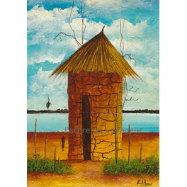 Huile sur papier moyen format Huile sur papier moyen format